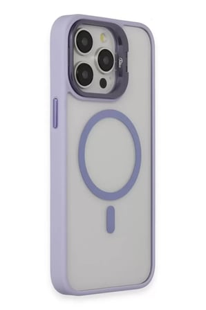 Joko Apple iPhone 15 Pro Max Kılıf Roblox Lens Magsafe Standlı Kapak - Lila