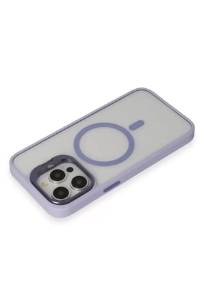 Joko Apple iPhone 15 Pro Max Kılıf Roblox Lens Magsafe Standlı Kapak - Lila