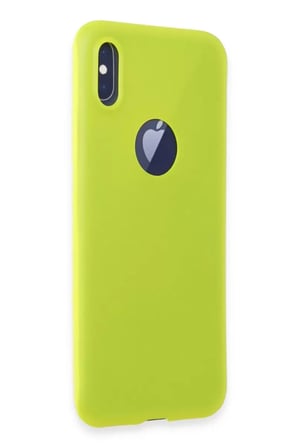 Newface Apple iPhone X Kılıf First Silikon - Parlak Sarı
