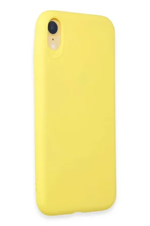 Newface Apple iPhone XR Kılıf First Silikon - Sarı