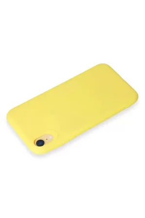 Newface Apple iPhone XR Kılıf First Silikon - Sarı