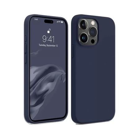 Newface Apple iPhone 15 Pro Kılıf First Silikon - Lacivert