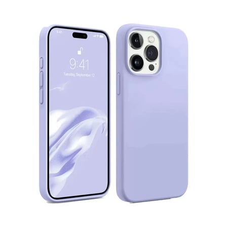 Newface Apple iPhone 15 Pro Kılıf First Silikon - Lila