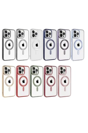 Newface Apple iPhone 15 Pro Kılıf Kronos Magsafe Kapak - Lacivert