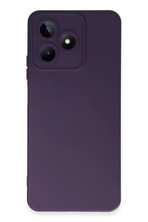 Newface Realme C53 Kılıf Nano içi Kadife Silikon - Mor