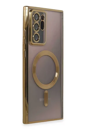 Newface Samsung Galaxy Note 20 Ultra Kılıf Kross Magneticsafe Kapak - Gold