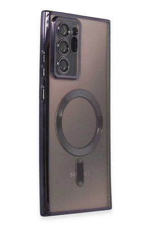 Newface Samsung Galaxy Note 20 Ultra Kılıf Kross Magneticsafe Kapak - Mor