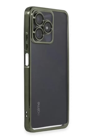 Newface Realme C53 Kılıf Razer Lensli Silikon - Yeşil