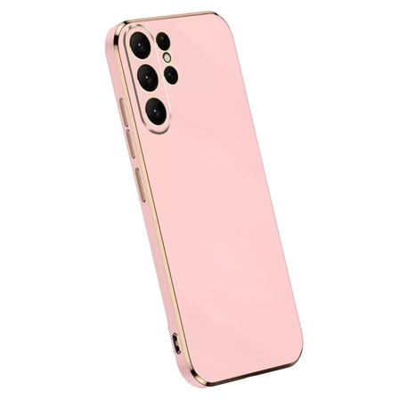 Newface Samsung Galaxy S24 Ultra Kılıf Volet Silikon - Pembe