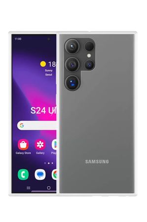 Newface Samsung Galaxy S24 Ultra Kılıf Lüx Şeffaf Silikon