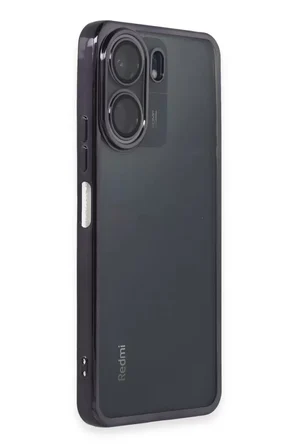 Newface Xiaomi Redmi 13C Kılıf Razer Lensli Silikon - Mor