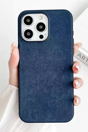Newface Apple iPhone 15 Pro Max Kılıf Karen Magsafe Kapak - Lacivert
