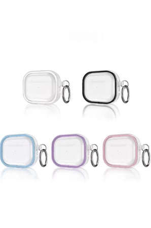 Movenchy Apple Airpods Pro 2 (2.nesil) Shiny Şeffaf Kılıf - Sierra Blue