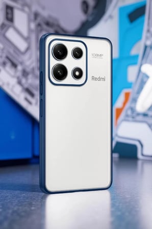 Newface Xiaomi Poco X6 Pro Kılıf Razer Lensli Silikon - Gümüş