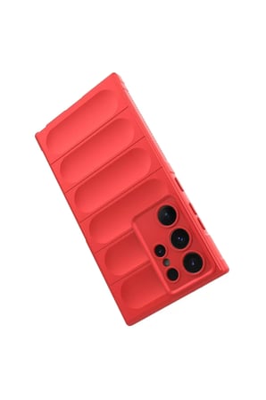 Newface Samsung Galaxy S24 Ultra Kılıf Optimum Silikon - Kırmızı