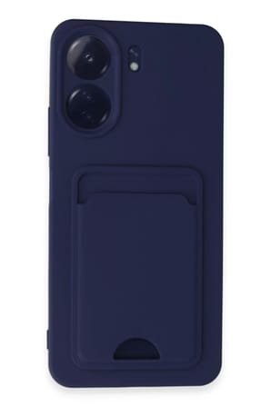 Newface Xiaomi Redmi 13C Kılıf Kelvin Kartvizitli Silikon - Lacivert