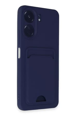 Newface Xiaomi Redmi 13C Kılıf Kelvin Kartvizitli Silikon - Lacivert