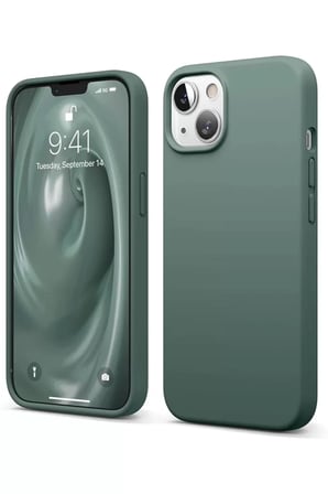 Newface Apple iPhone 14 Kılıf First Silikon - Koyu Yeşil