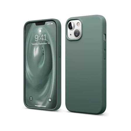 Newface Apple iPhone 14 Kılıf First Silikon - Koyu Yeşil