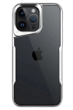 Newface Apple iPhone 14 Pro Max Kılıf Boyi Silikon Kapak - Gümüş