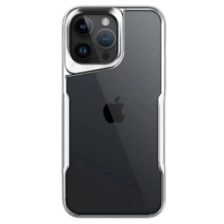 Newface Apple iPhone 14 Pro Max Kılıf Boyi Silikon Kapak - Gümüş