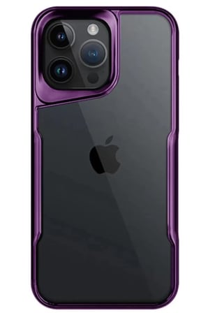 Newface Apple iPhone 15 Pro Max Kılıf Boyi Silikon Kapak - Derin Mor