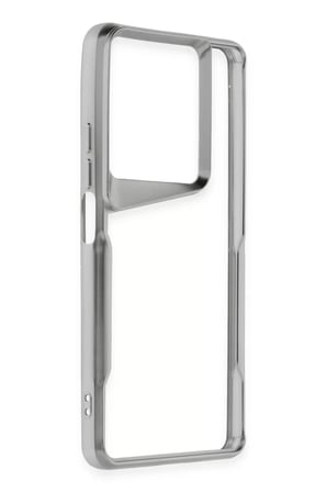 Newface Xiaomi Redmi Note 13 Pro 4G Kılıf Boyi Silikon Kapak - Gümüş