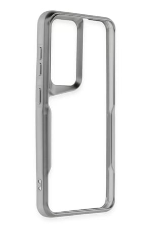 Newface Samsung Galaxy S24 Kılıf Boyi Silikon Kapak - Gümüş