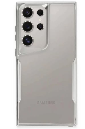 Newface Samsung Galaxy S24 Ultra Kılıf Boyi Silikon Kapak - Gümüş