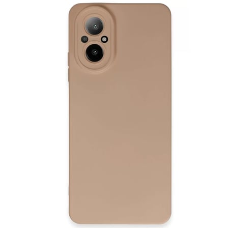 Newface Realme 12 Lite Kılıf Nano içi Kadife Silikon - Pudra