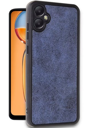 Newface Samsung Galaxy A05 Kılıf Aras Deri Kapak - Lacivert