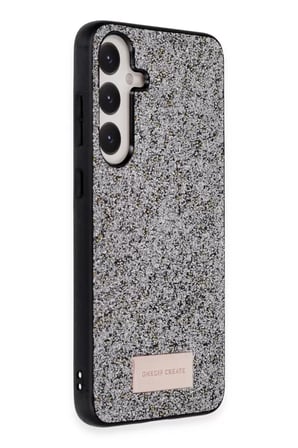 Onegif Samsung Galaxy A25 5G Bright Simli Kapak - Gümüş