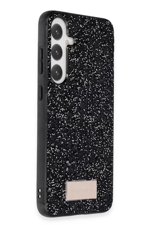 Onegif Samsung Galaxy A55 5G Bright Simli Kapak - Siyah