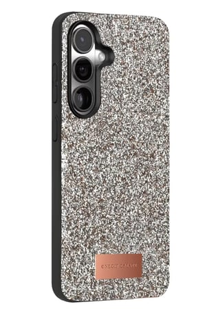 Onegif Samsung Galaxy S24 Bright Simli Kapak - Gümüş