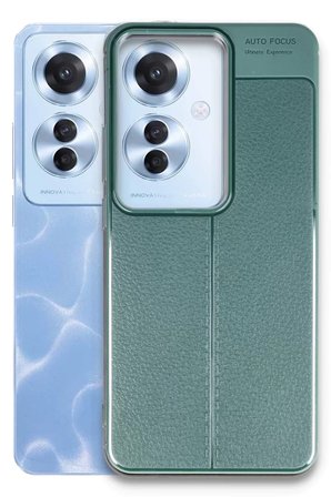 Newface Oppo Reno 11F Kılıf Auto Focus Kapak - Koyu Yeşil