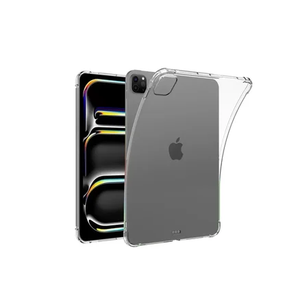 Newface Apple iPad Pro 11 (2024) Kılıf Anti Shock Tablet Silikon - Şeffaf