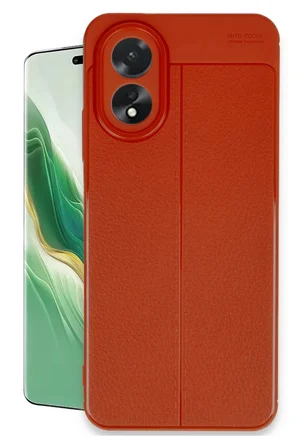 Newface Oppo A38 Kılıf Auto Focus Kapak - Kırmızı
