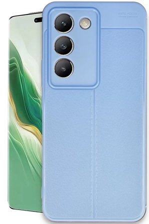 Newface Vivo V30 Lite 4G Kılıf Auto Focus Kapak - Mavi