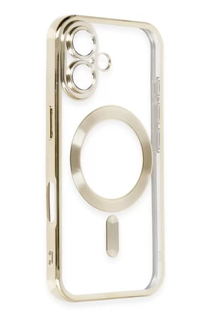 Newface Apple iPhone 16 Kılıf Kross Magneticsafe Kapak - Gold