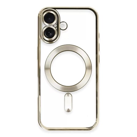 Newface Apple iPhone 16 Kılıf Kross Magneticsafe Kapak - Gold