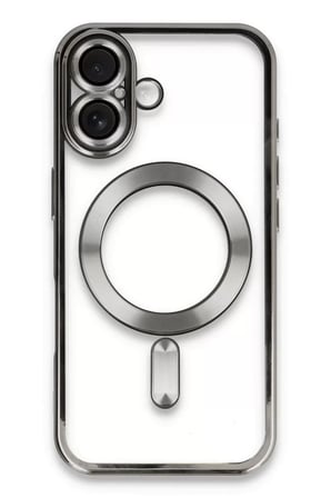 Newface Apple iPhone 16 Kılıf Kross Magneticsafe Kapak - Titan Gri