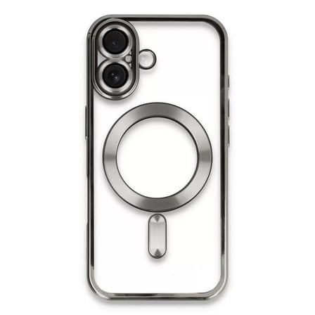 Newface Apple iPhone 16 Kılıf Kross Magneticsafe Kapak - Titan Gri