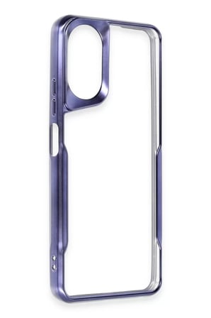 Newface Oppo A38 Kılıf Boyi Silikon Kapak - Lacivert