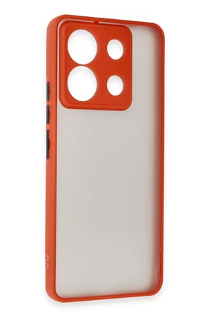 Newface Xiaomi Redmi Note 13 5G Kılıf Montreal Silikon Kapak - Kırmızı