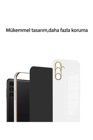 Newface Samsung Galaxy M15 Kılıf Volet Silikon - Beyaz