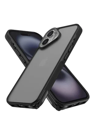 Newface Apple iPhone 16 Kılıf Elegant Kapak - Siyah