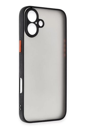 Newface Apple iPhone 16 Plus Kılıf Montreal Silikon Kapak - Siyah