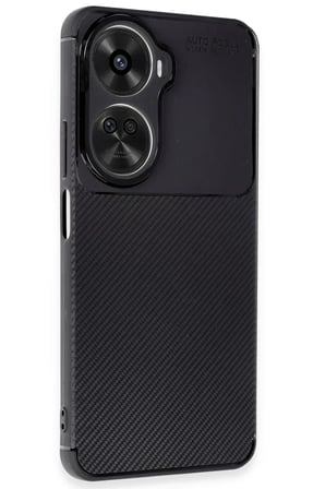 Newface Huawei Nova 12 SE Kılıf Auto Focus Karbon Kapak - Siyah
