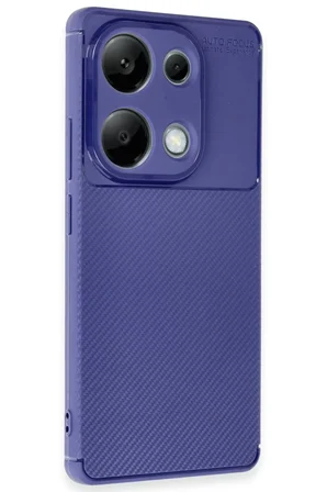 Newface Xiaomi Redmi Note 13 Pro 4G Kılıf Auto Focus Karbon Kapak - Lacivert