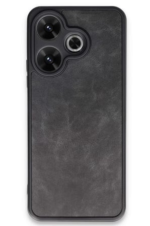 Newface Xiaomi Redmi 13 4G Kılıf Aras Deri Kapak - Siyah